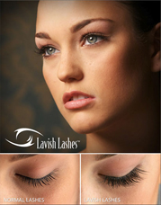 Eyelash Extensions - Lavish Lashes Professional before and after